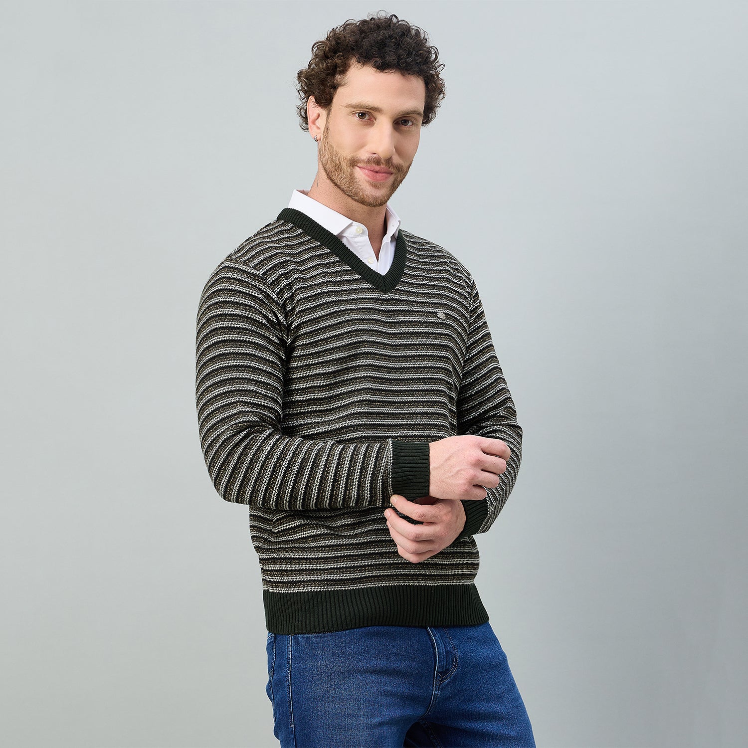 Duke Urban Men V Neck Regular Sweater (SDS2132)