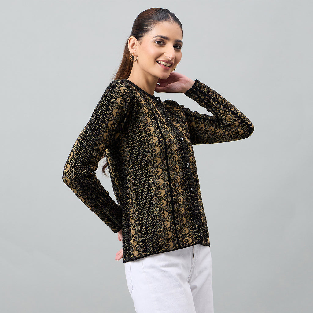 Duke Urban Women Full Sleeve Front Open Regular Cardigan (SDS1364)