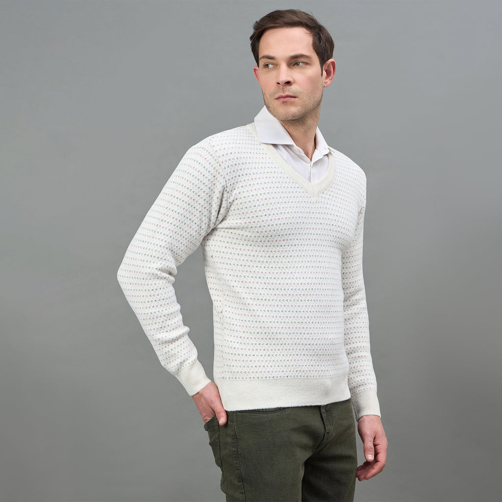 Duke Urban Men Full Sleeve V Neck Regular Sweater (SDS2403)