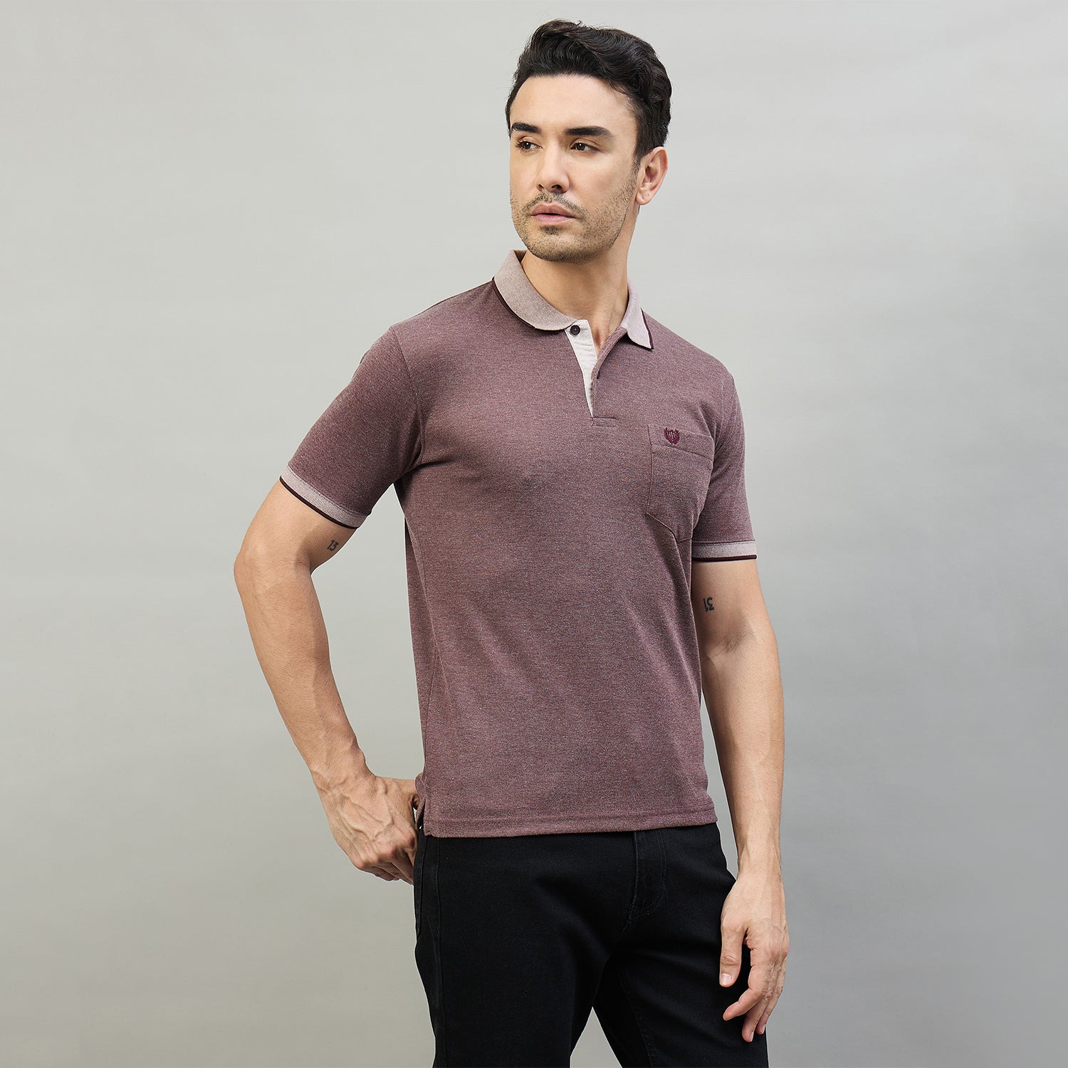 Duke Men Half Sleeve Cotton Smart Fit Casual T-shirt (SD74)