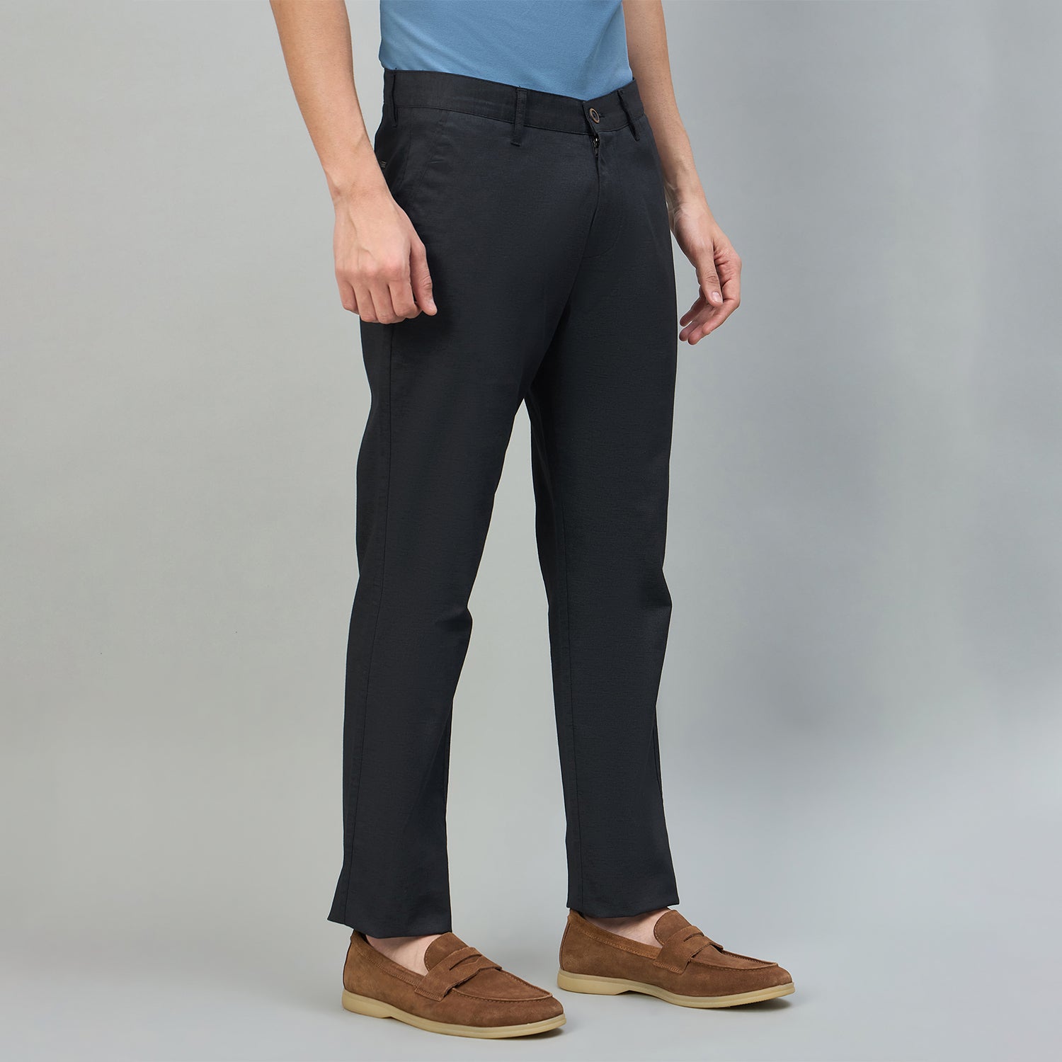 Duke Urban Men Flatfront Narrowfit Non-denim Casual Trouser (SDT4647)