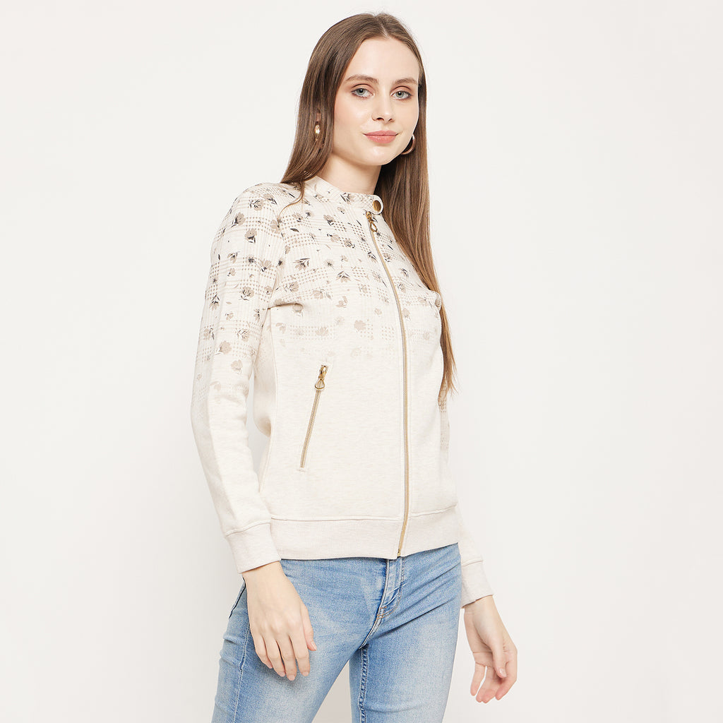 Duke Urban Women Round Neck Zipper Sweatshirt (LFX830)