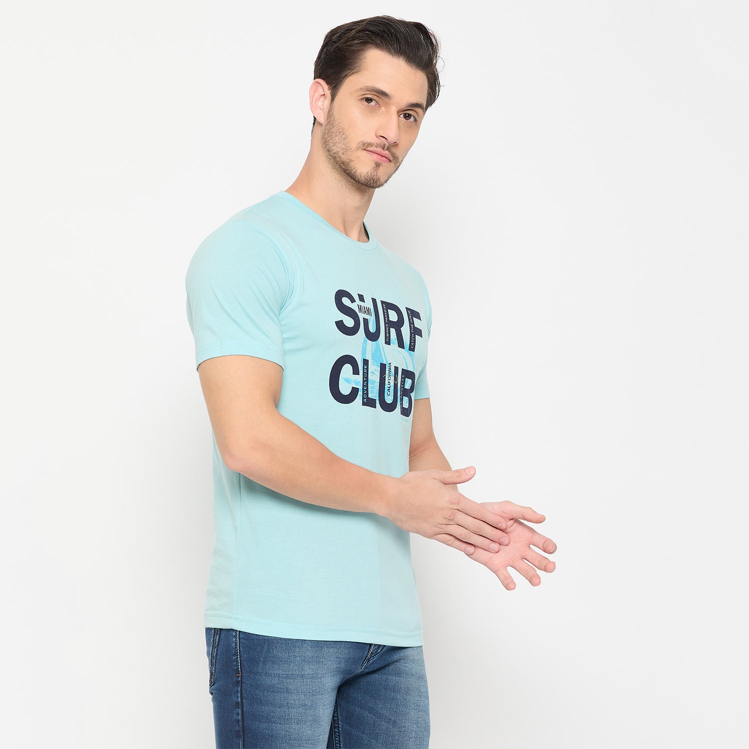 Duke Urban Men Half Sleeve Cotton Pack of 3 T-shirts  (ONSDVP42)