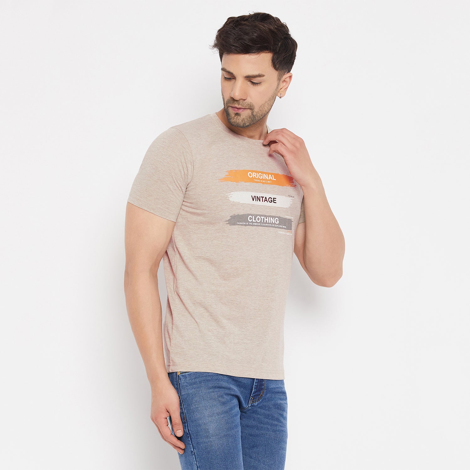 Duke Urban Men Half Sleeve Cotton T-shirt (MLF5827)