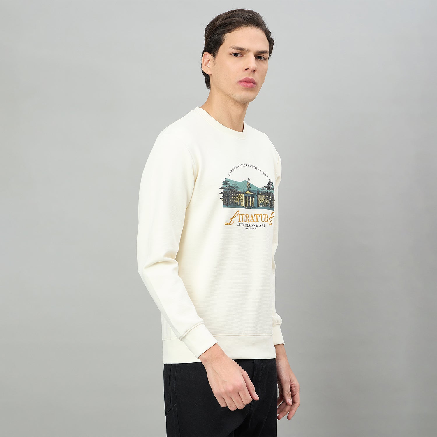 Duke Urban Men Round Neck Full Sleeve Regular Sweatshirt (LF6511)