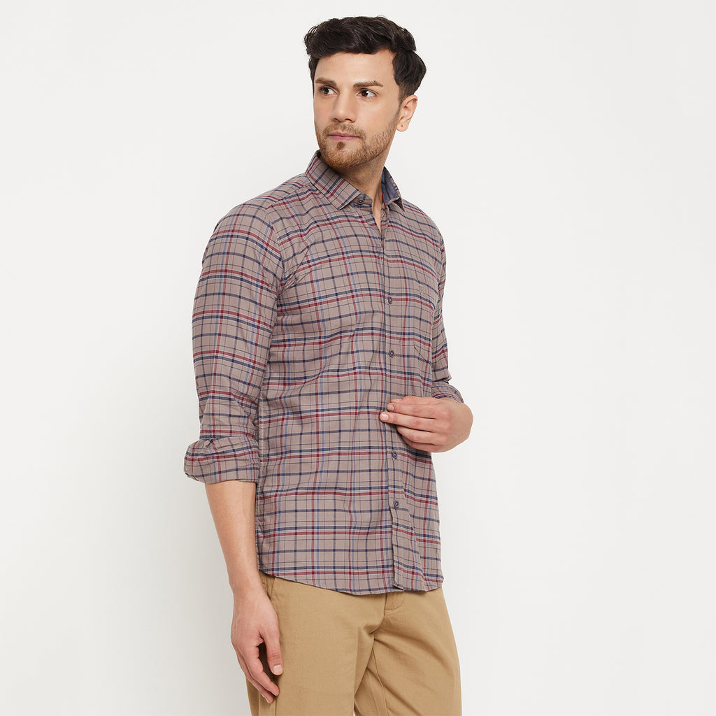 Duke Stardust Men Full Sleeve Cotton Shirt (SDO8CKOB)