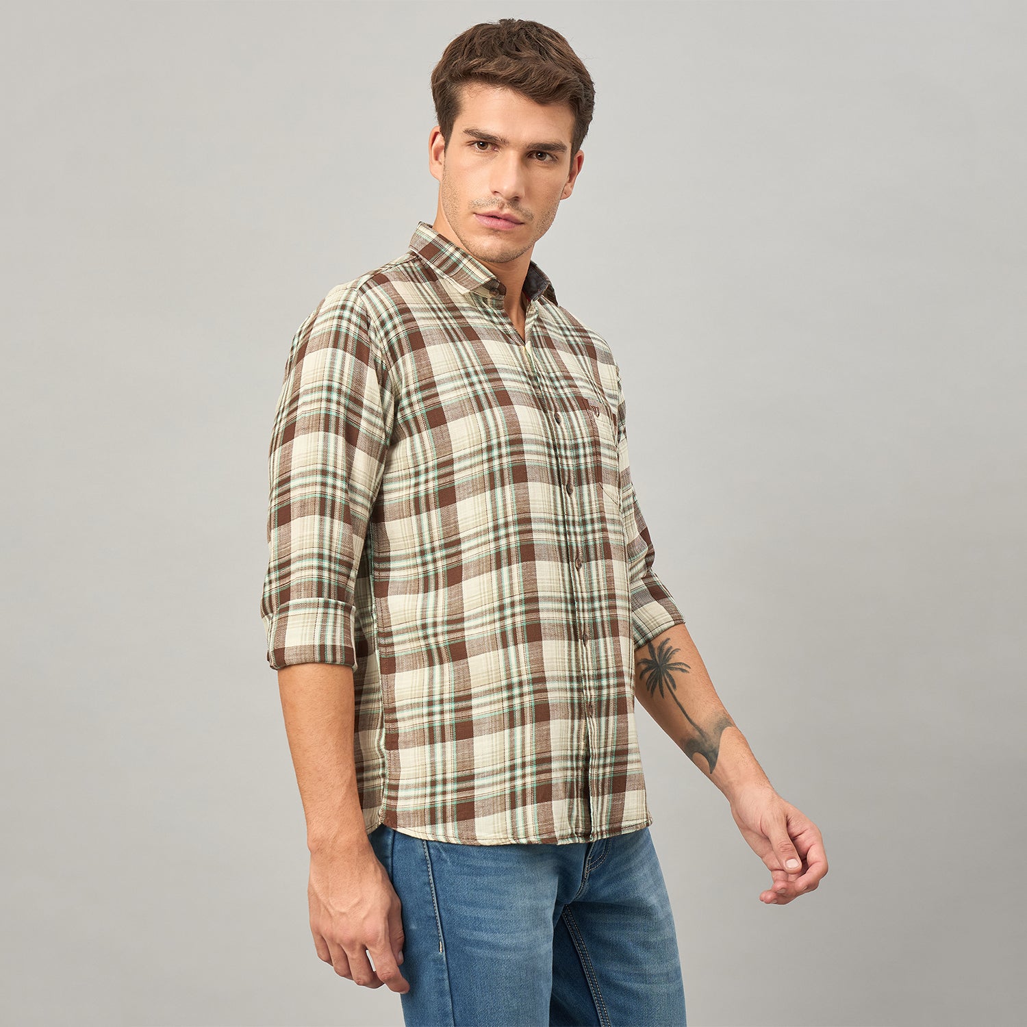 Duke Urban Men Full Sleeve Cotton Shirt (SDO8CKAV)
