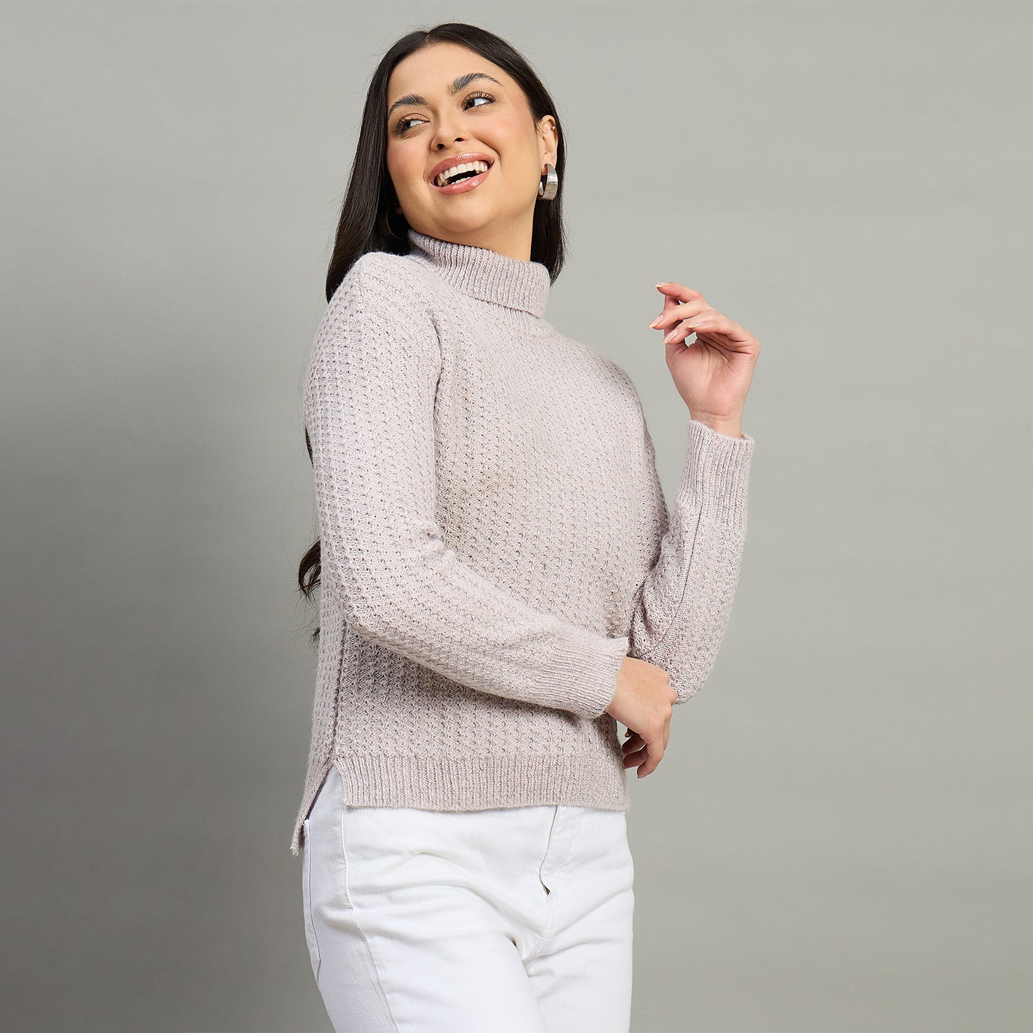 Duke Urban Women Turtle Neck Full Sleeve Sweater (SDS1241)
