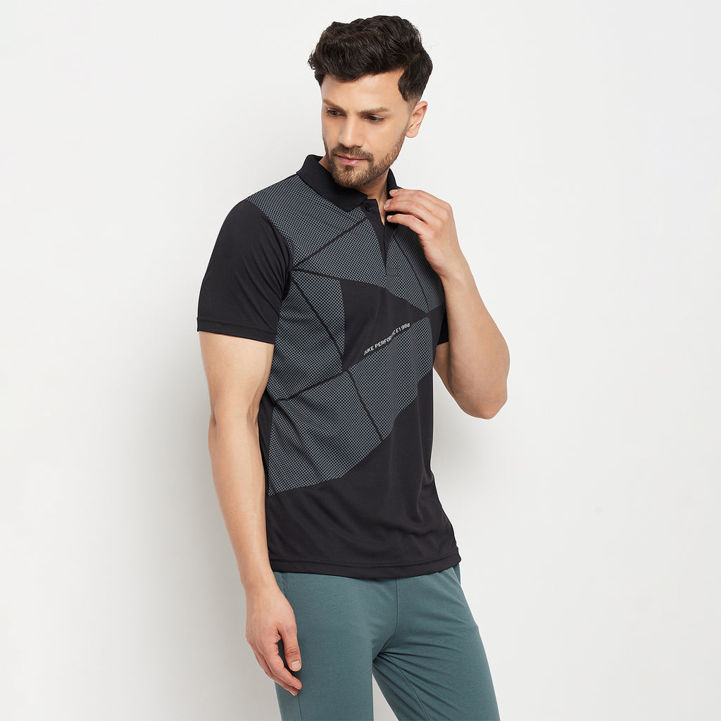 Duke Stardust Men Half Sleeve Polo Neck Cotton T-shirt (GD1213)