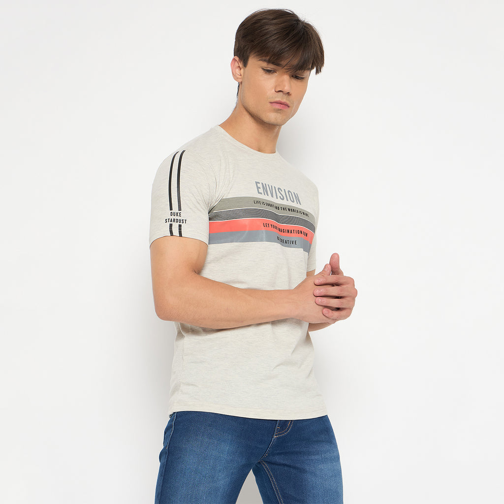 Duke Strardust Men Half Sleeve Cotton T-shirt (LF7104)
