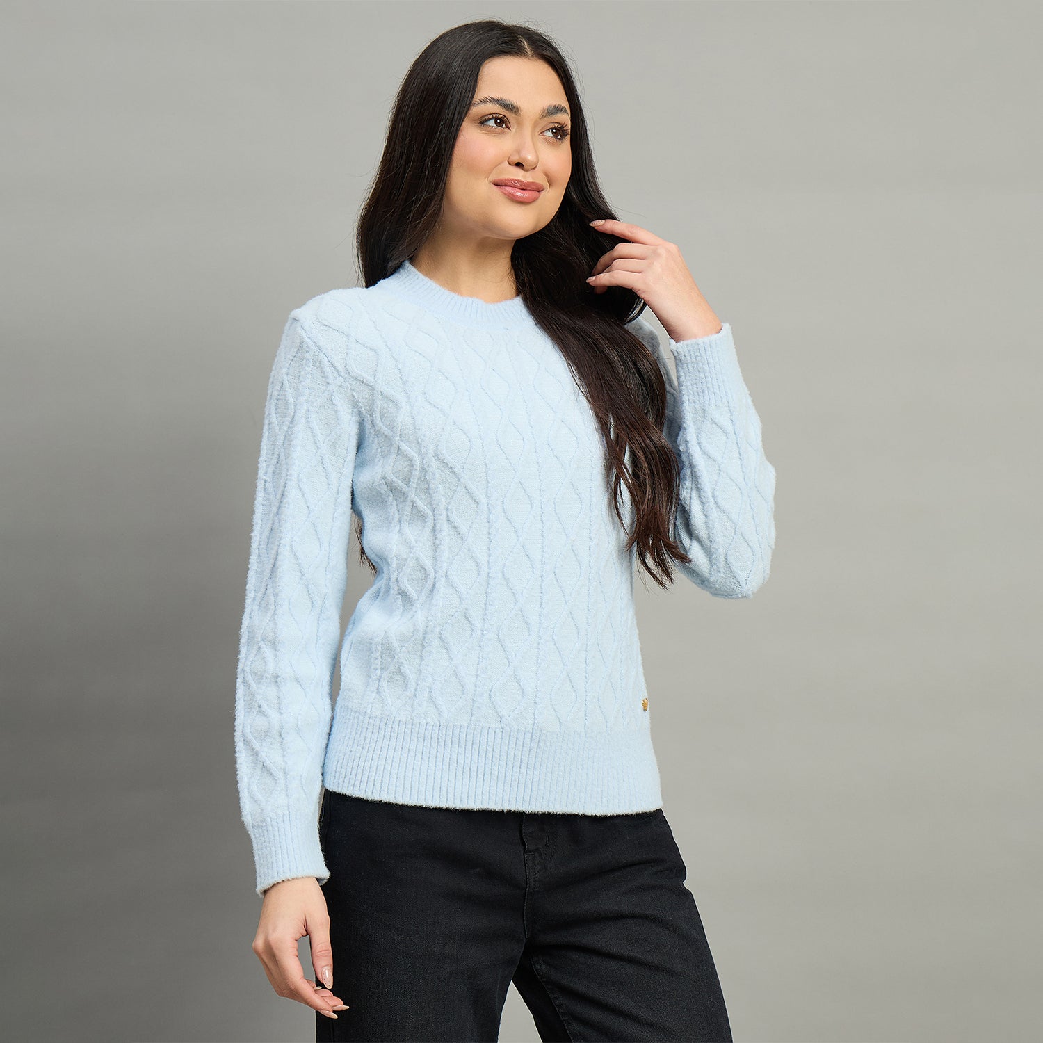 Duke Urban Women Round Neck Full Sleeve Sweater (SDS1396)