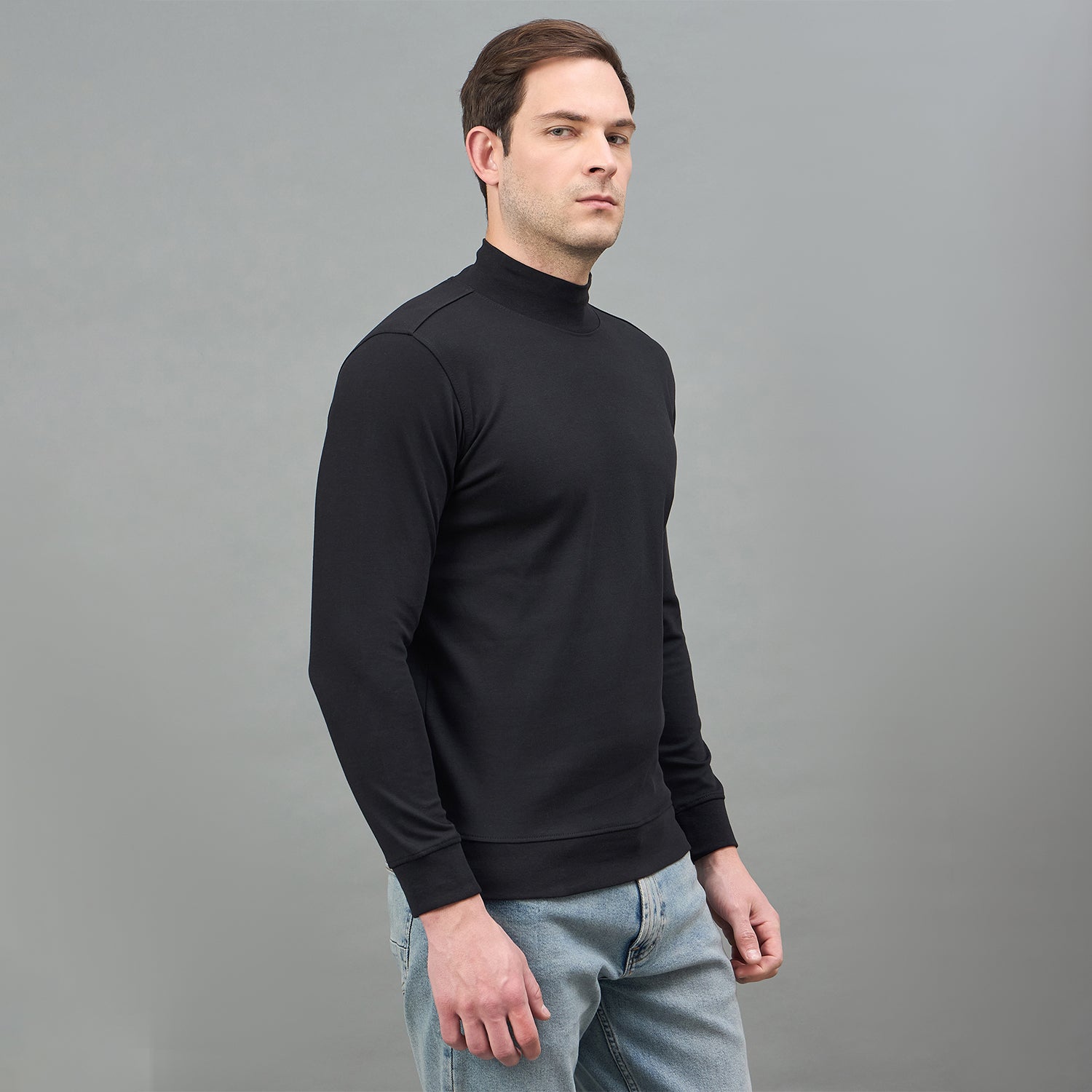 Duke Urban Men Turtle Neck Regular Sweatshirt (LF6435S)