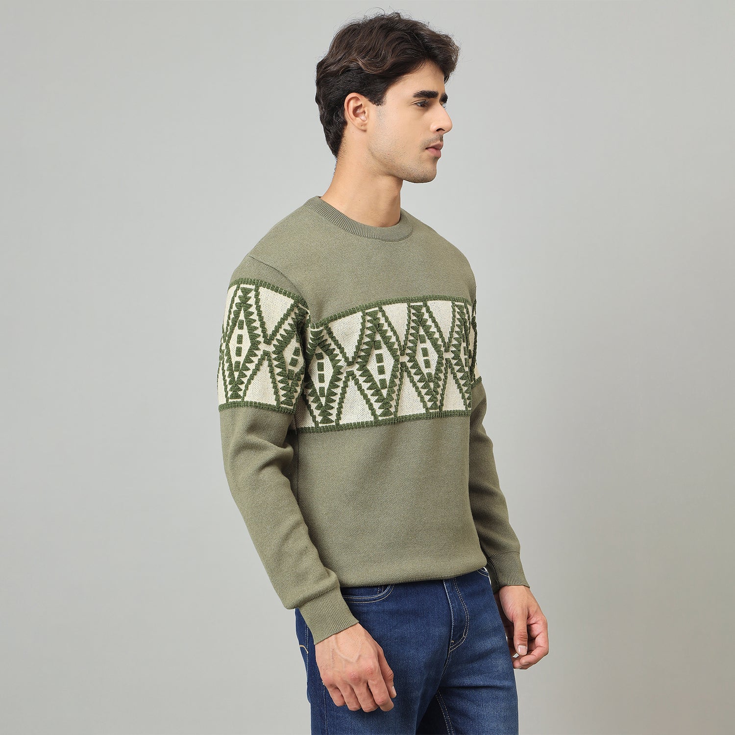 Duke Urban Men Full Sleeve Classic round neck sweater (SDS2267)