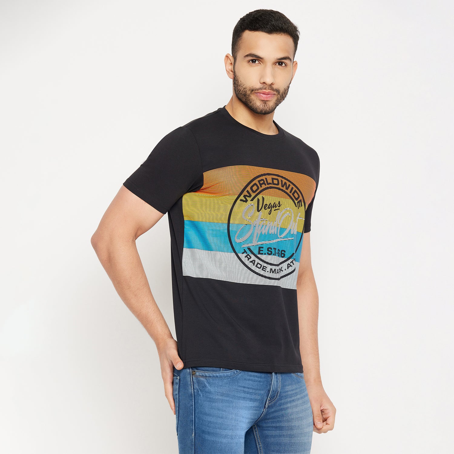 Duke Stardust Men Half Sleeve Round Neck Cotton T-shirt (1082)