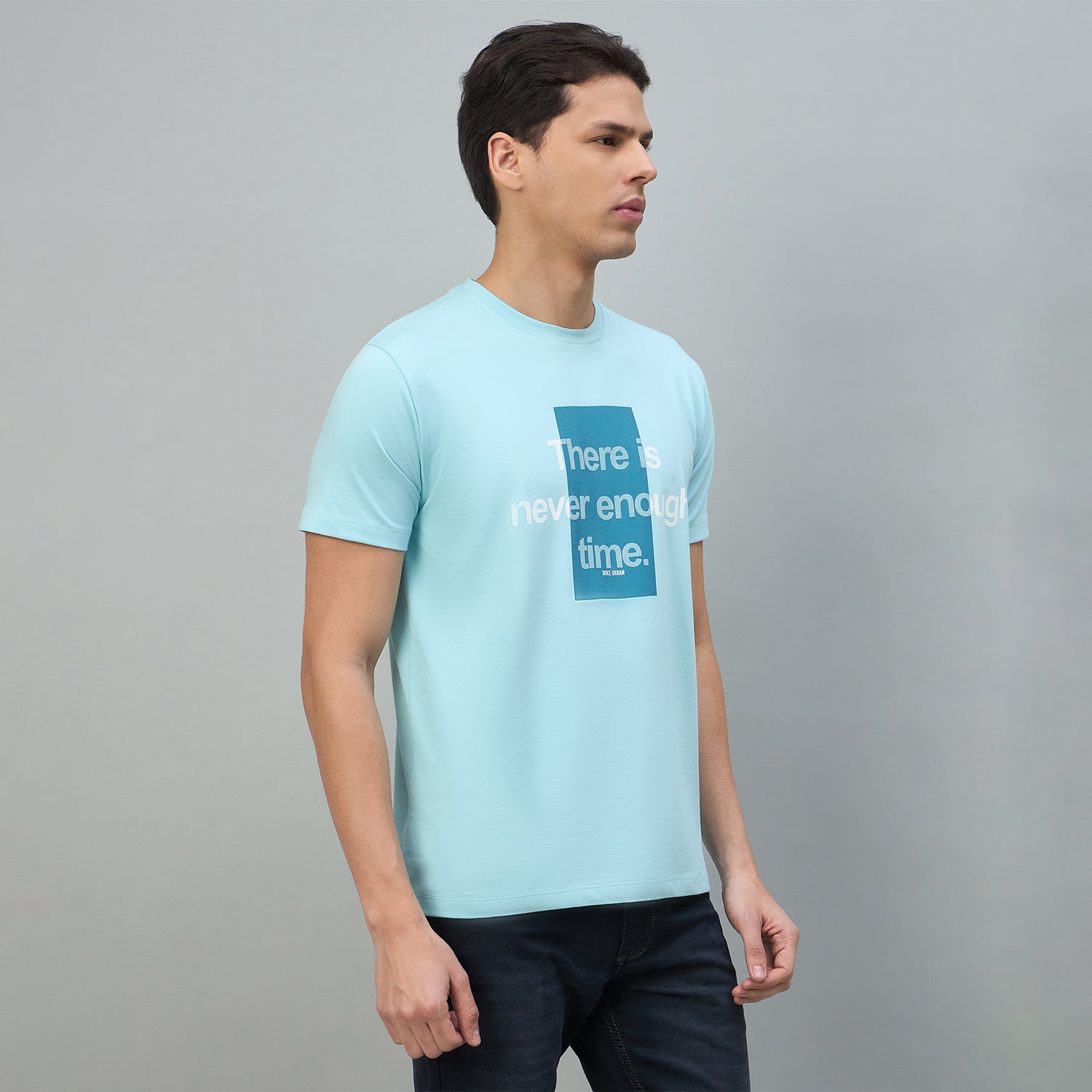 Duke Urban Men Graphic Print Half Sleeve Round Neck Casual Tshirt (LF7596)