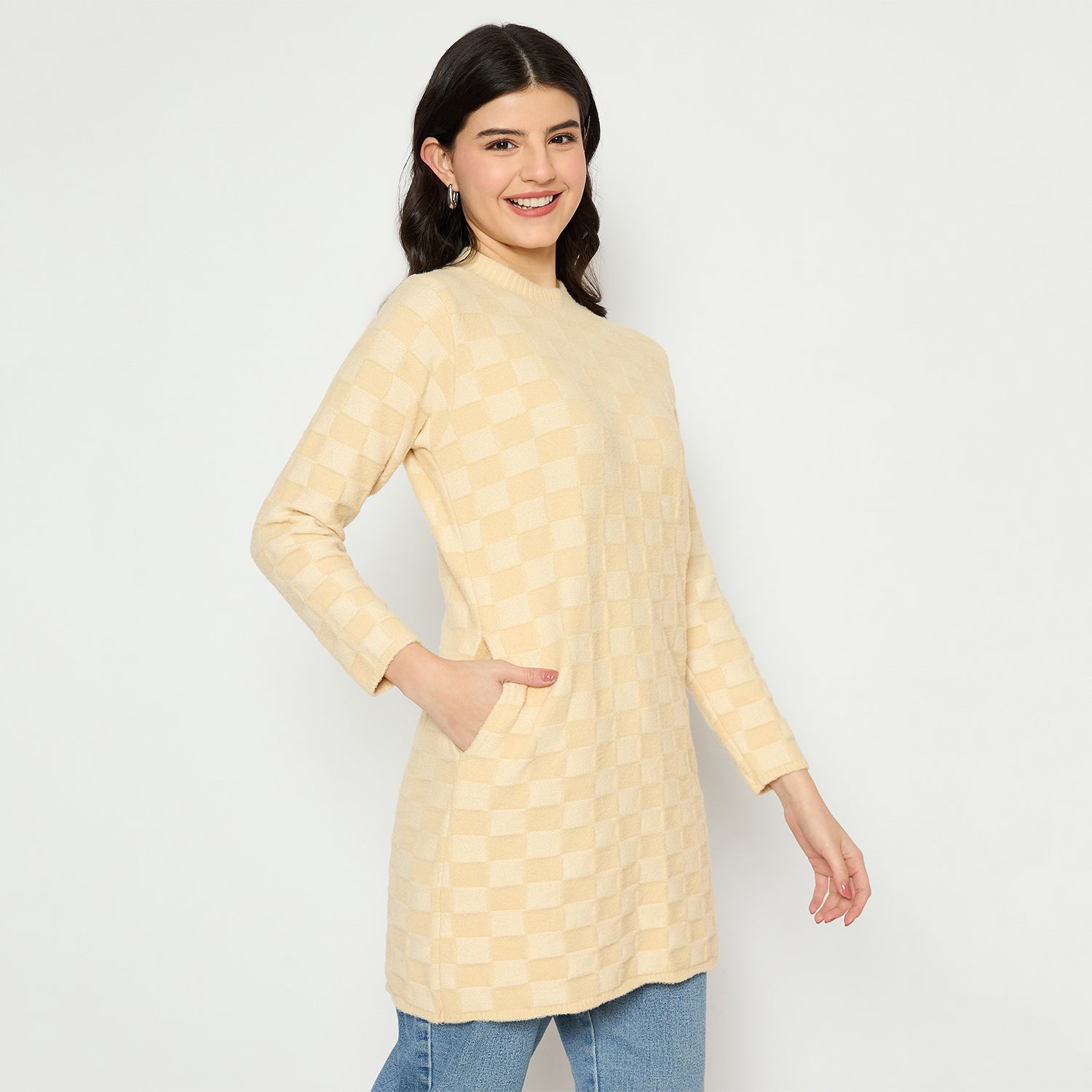 Duke Urban Women Full Sleeve Round Neck Sweater (SDS1256C)