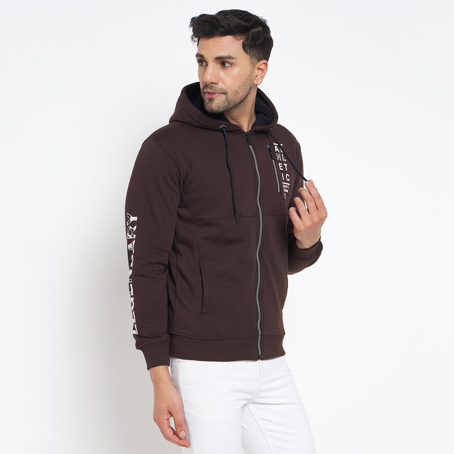 Duke Urban Men Hooded Zipper Sweatshirt (LF6261)