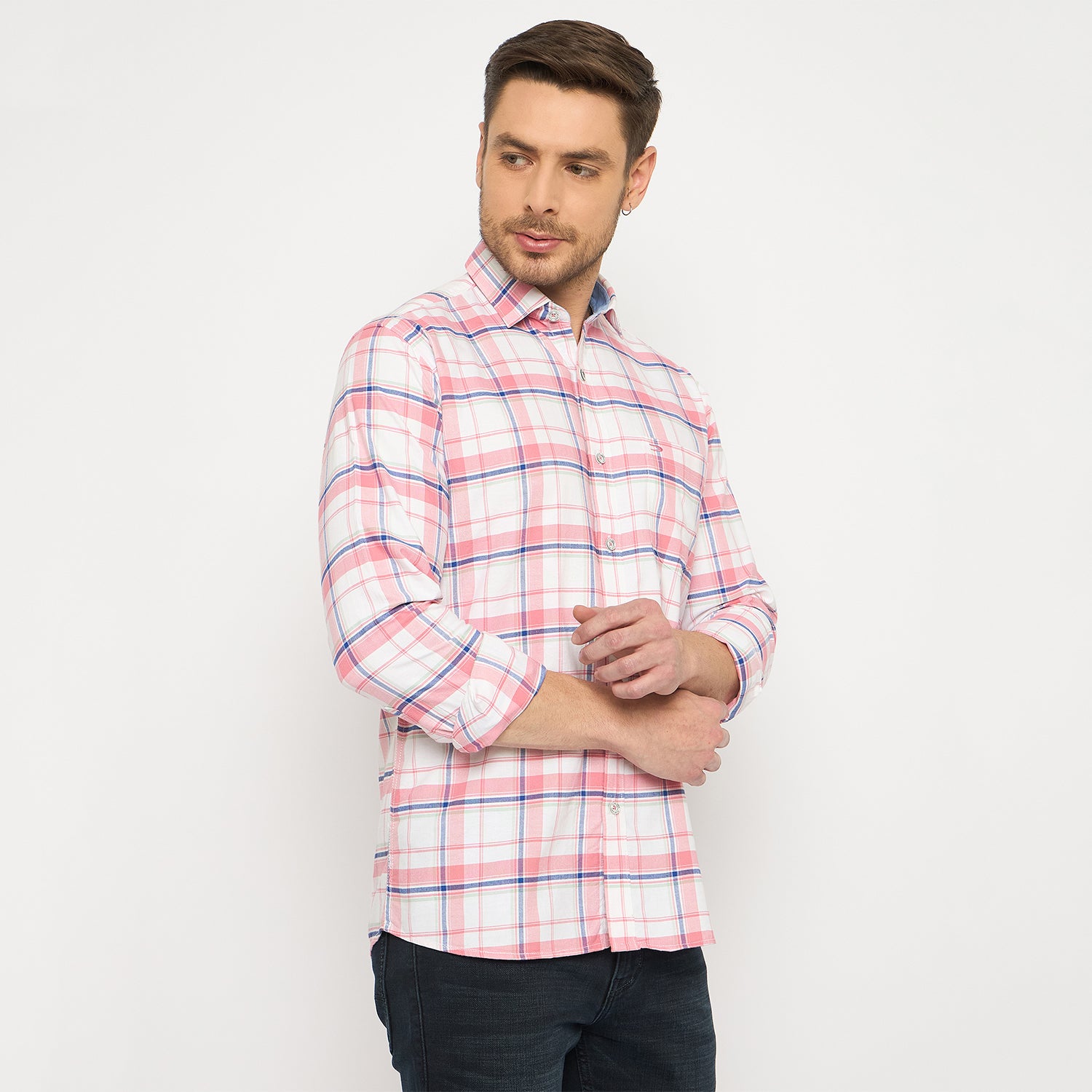 Duke Urban Men Full Sleeve Cotton Shirt (SDO8CKAD)