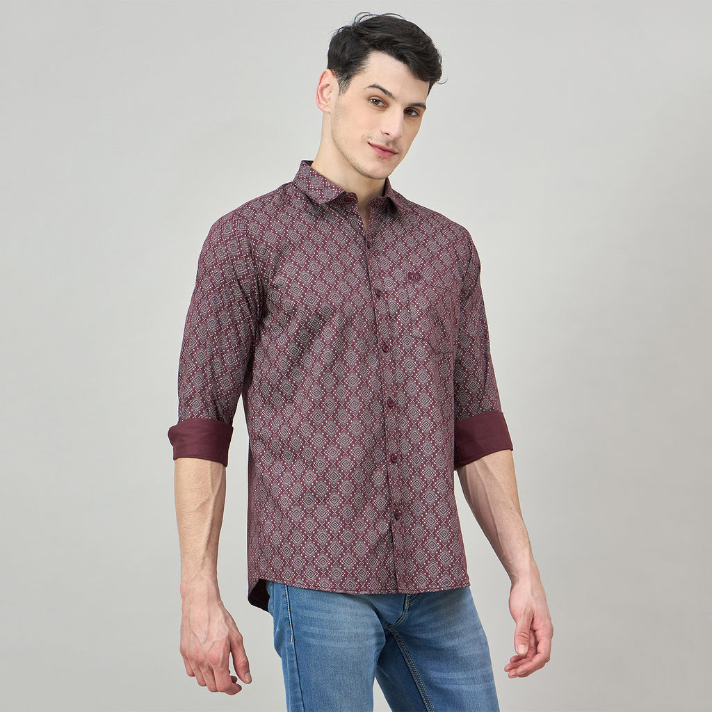Duke Urban Men Full Sleeve Cotton Shirt (SDO6PRIB)