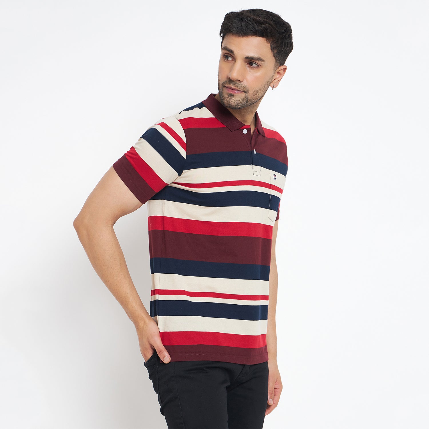 Duke Stardust Men Half Sleeve Cotton T-shirt (MLF1119)