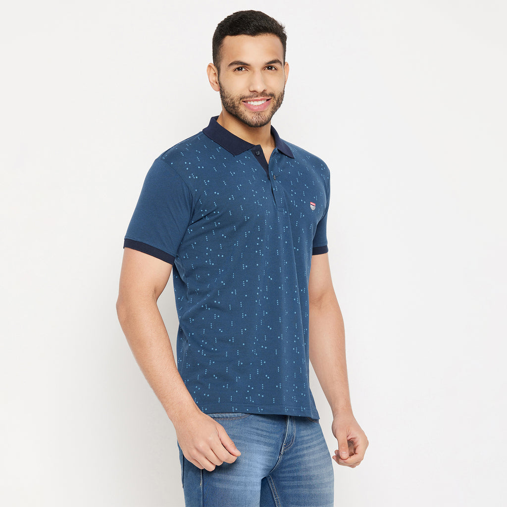 Duke Stardust Men Half Sleeve Polo Neck Cotton T-shirt (3966)