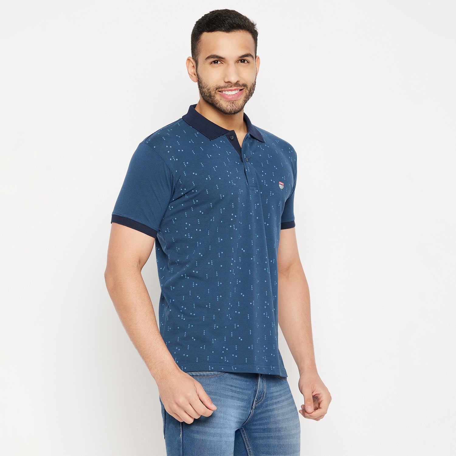 Duke Stardust Men Half Sleeve Polo Neck Cotton T-shirt (3966)