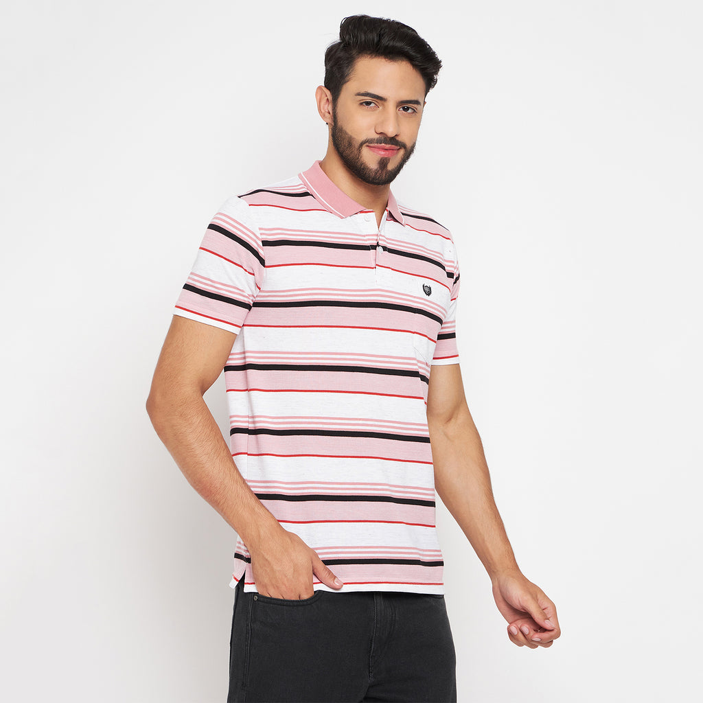 Duke Stardust Men Polo Neck Half Sleeve Cotton T-shirt (LF7047)