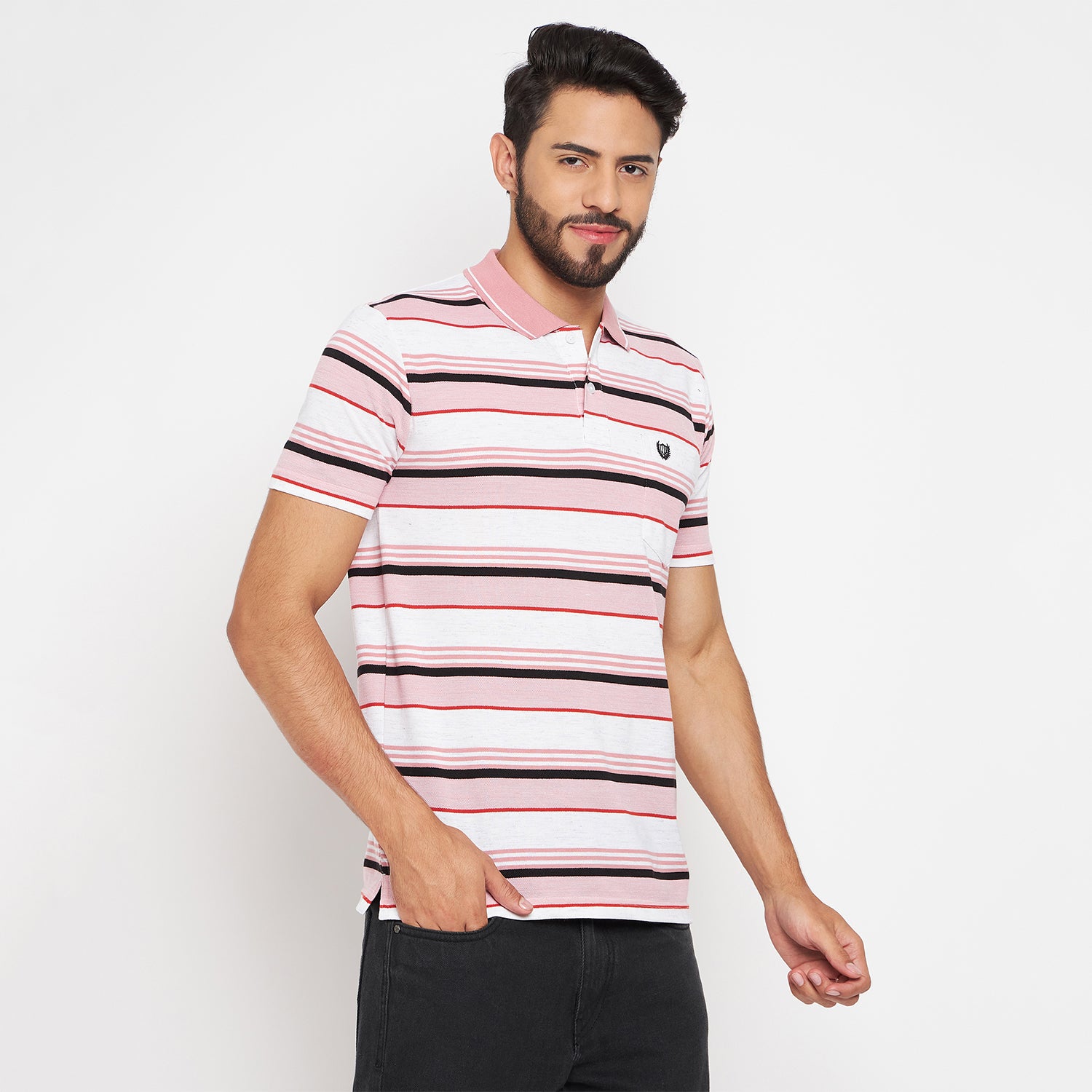 Duke Stardust Men Polo Neck Half Sleeve Cotton T-shirt (LF7047)
