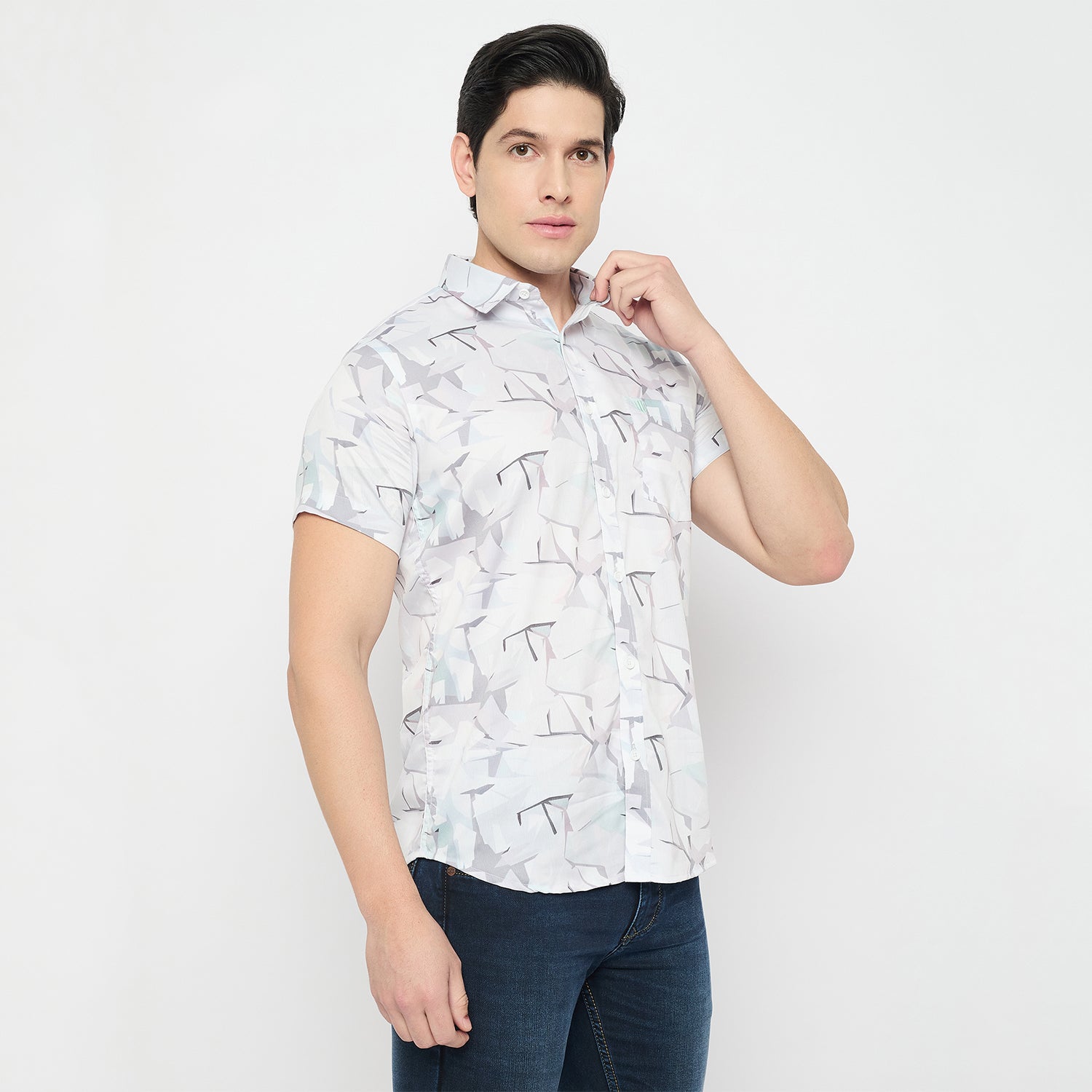 Duke Urban Men Half Sleeve Cotton Shirt (SDO2PRN)