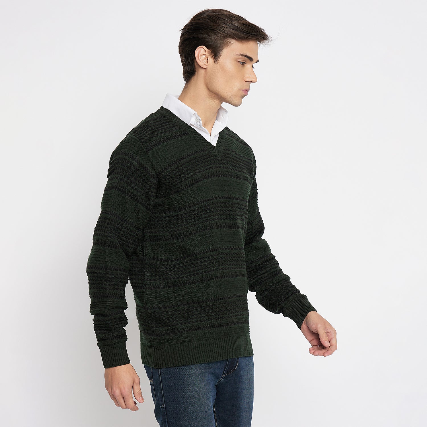 Duke Urban Men Full Sleeve V Neck Sweater (SDS2045)
