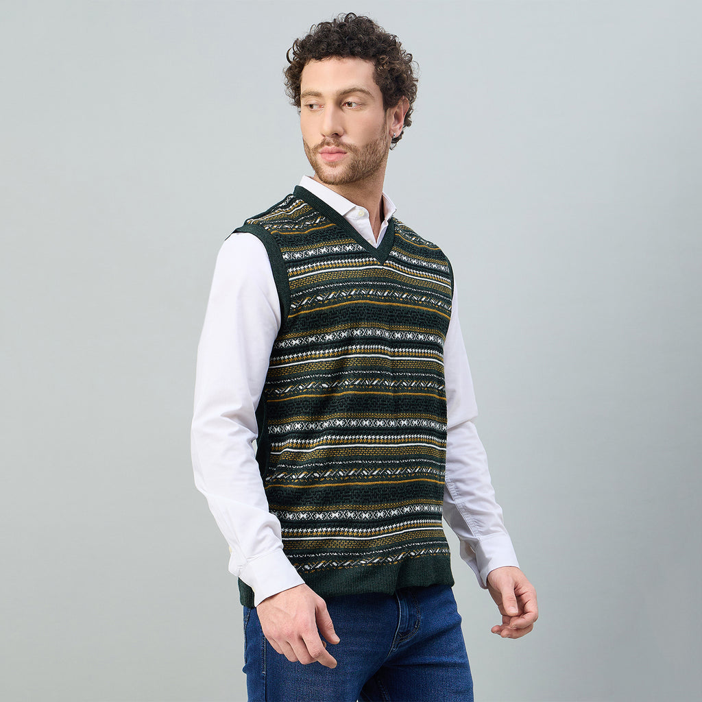 Duke Urban Men V Neck Sleeveless Reversible Sweater (SDS2274)