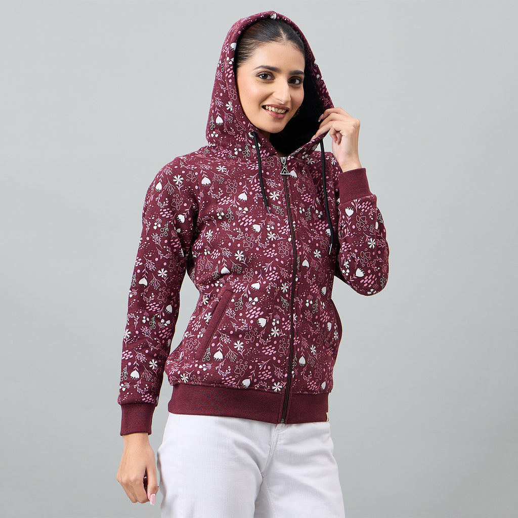 Duke Urban Women Full Sleeve Hooded Sweatshirt (LFX942)