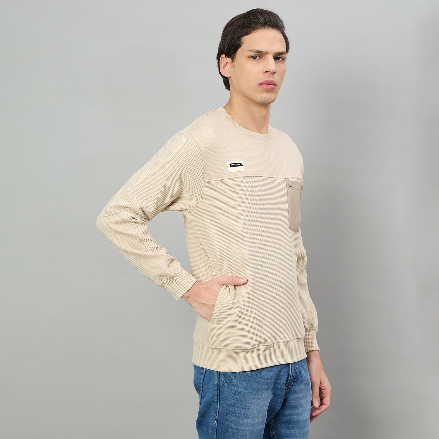 Duke Urban Men Round Neck Full Sleeve Regular Sweatshirt (LF6499)