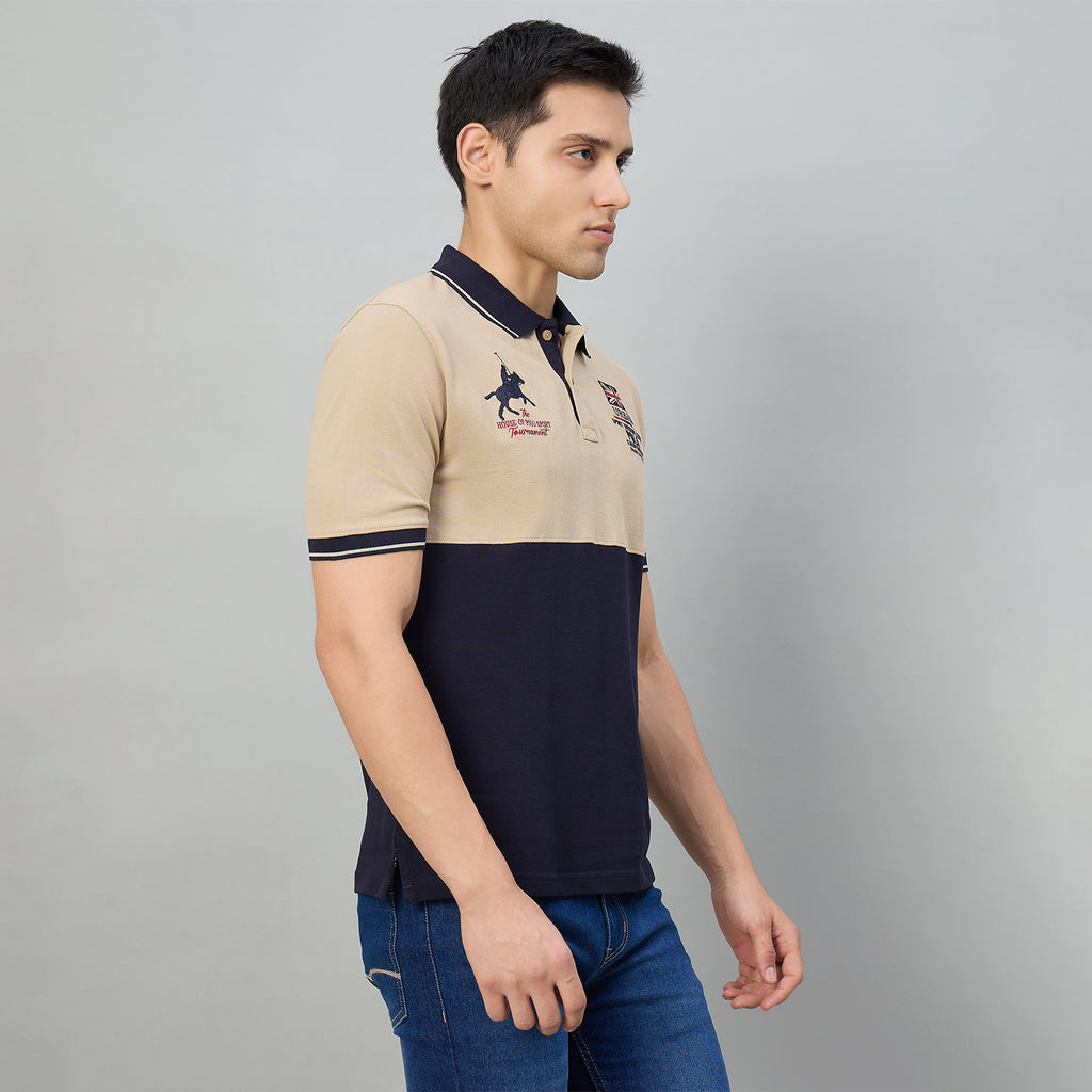 Duke Men Half Sleeve Cotton Regualr Fit Casual T-shirt (LF7975)
