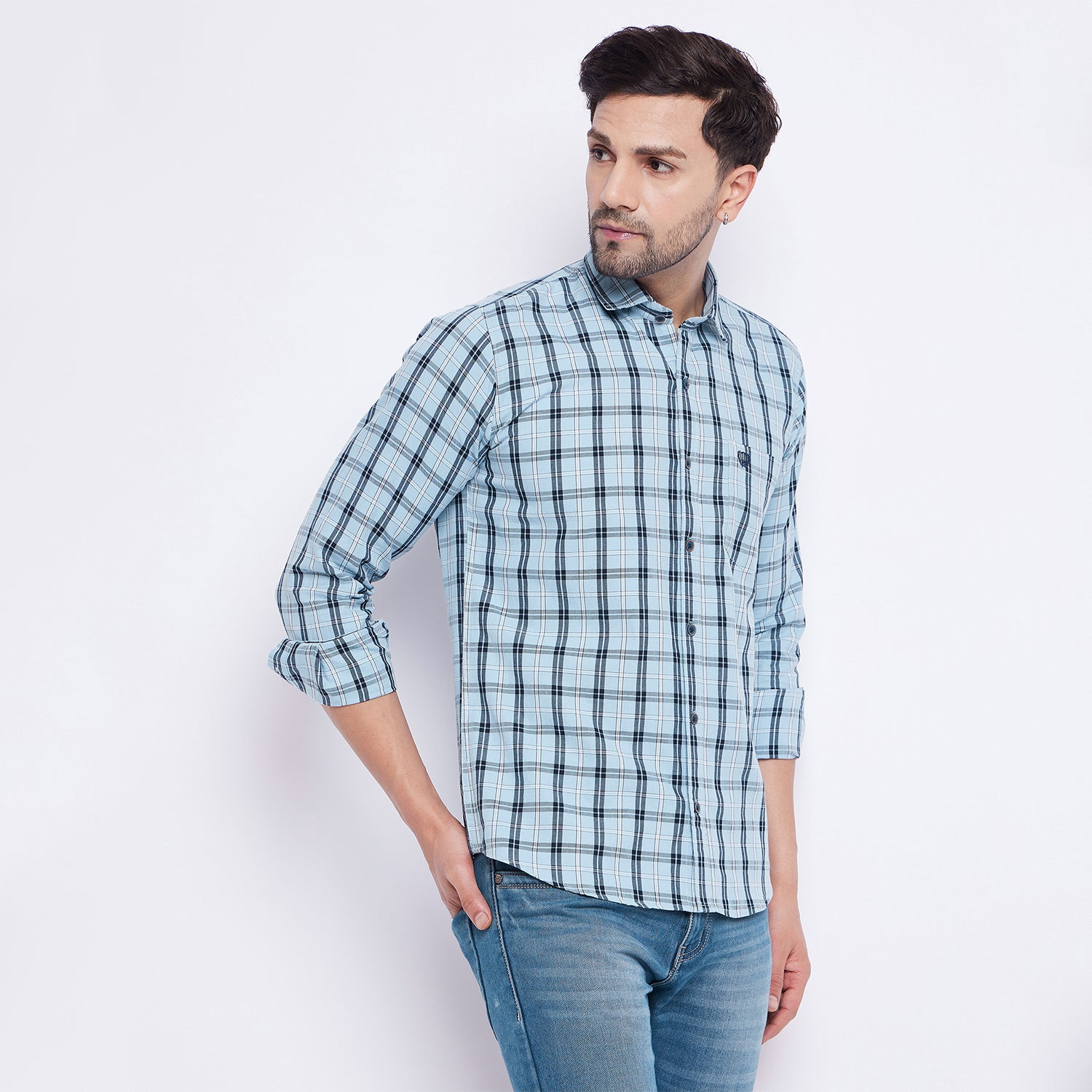 Duke Stardust Men Full Sleeve Cotton Shirt (SDO6CKB)