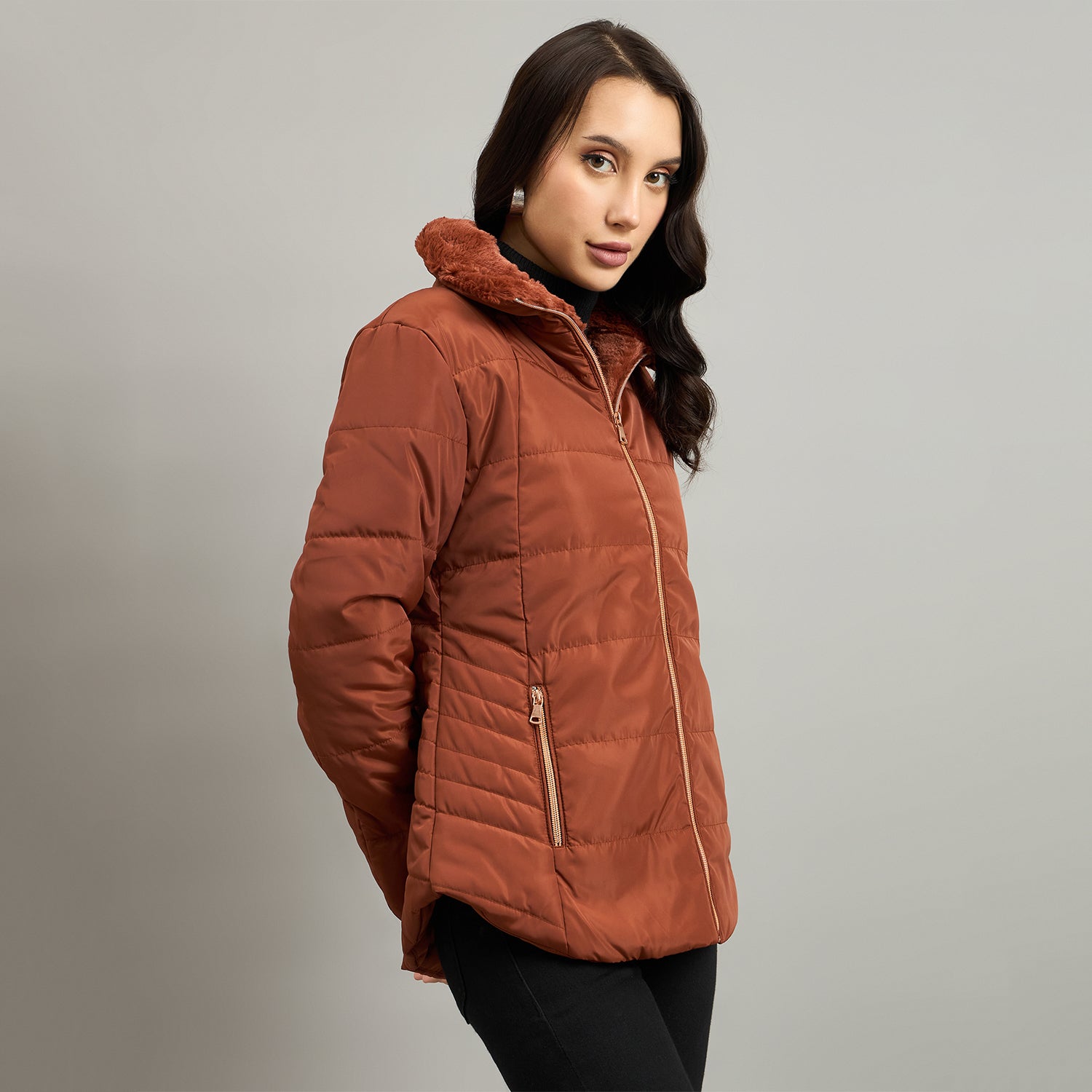 Duke Urban Women Short Style Collared Jacket (SDZ4112)