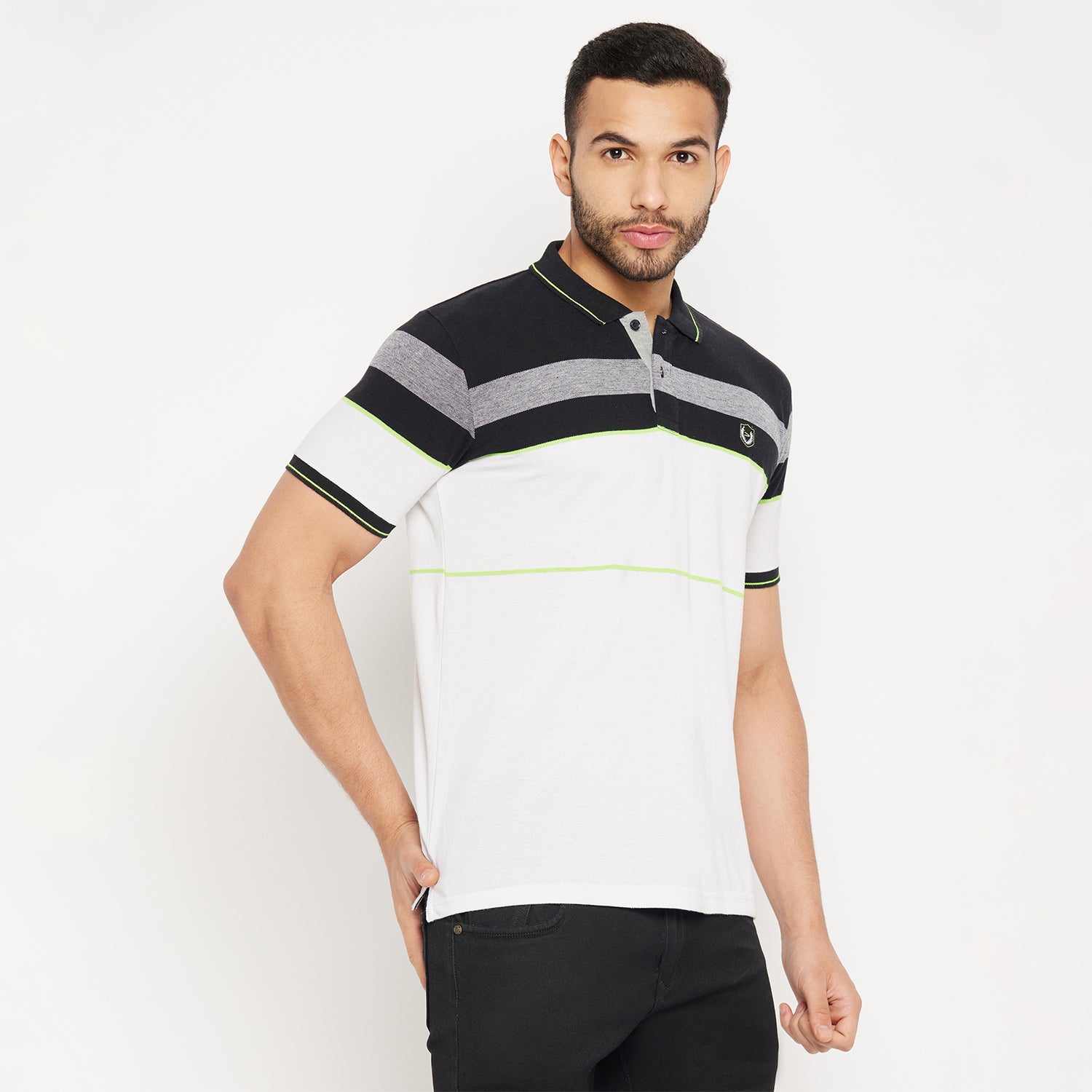 Duke Stardust Men Half Sleeve Polo Neck Cotton T-shirt (4085)