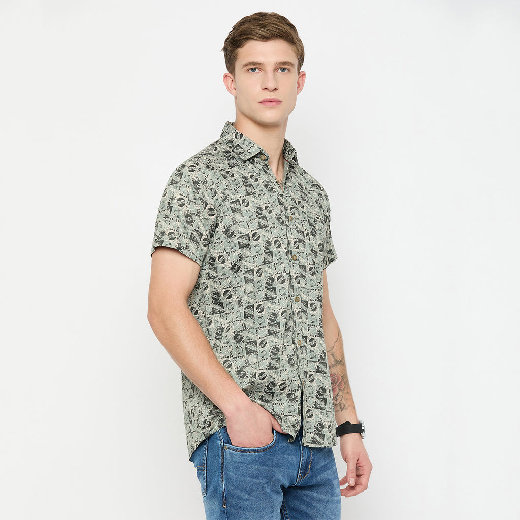 Duke Urban Men Half Sleeve Cotton Shirt (SDO4PRAA)