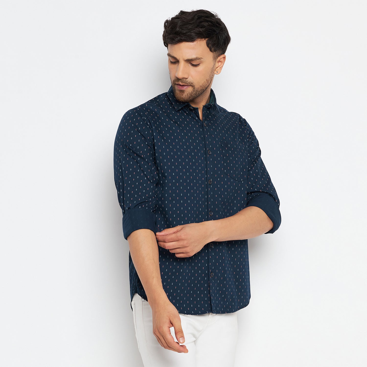 Duke Stardust Men Full Sleeve Cotton Shirt (SDO5PRT)