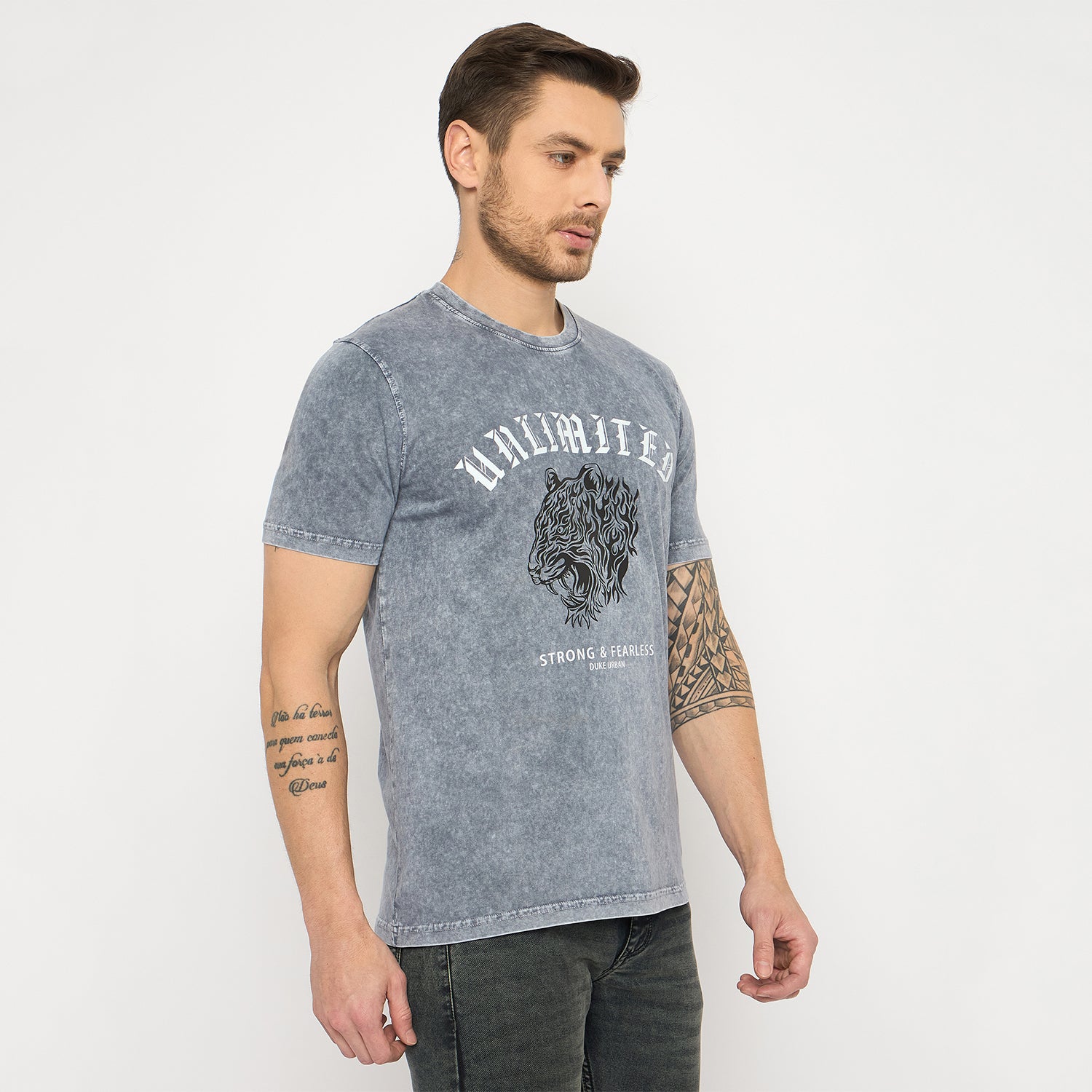Duke Urban Men Half Sleeve Cotton Tshirt (LF7427)