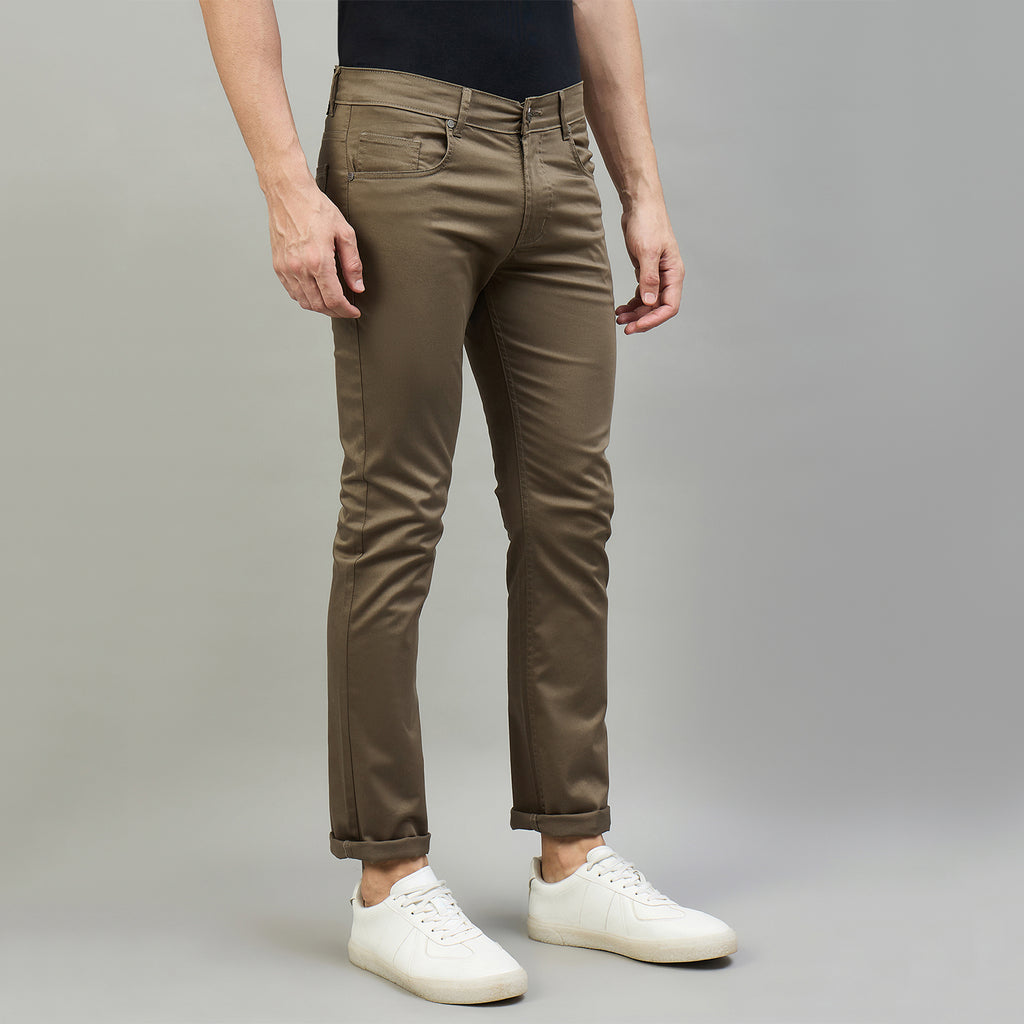 Duke Men Non-Denim Solid Casual Trouser (SDT4666R)