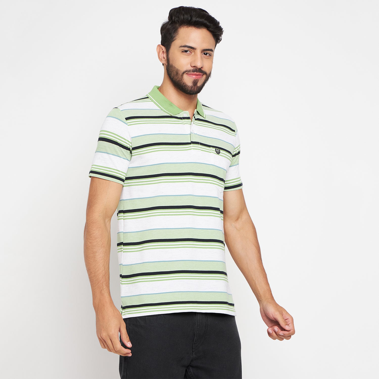 Duke Stardust Men Polo Neck Half Sleeve Cotton T-shirt (LF7047)