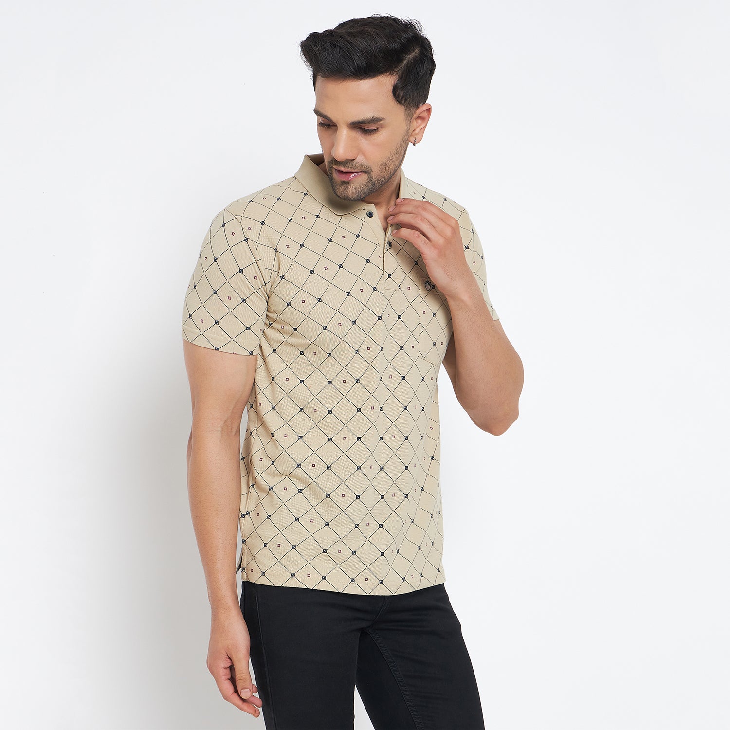 Duke Stardust Men Half Sleeve Cotton T-shirt (MLF7116)