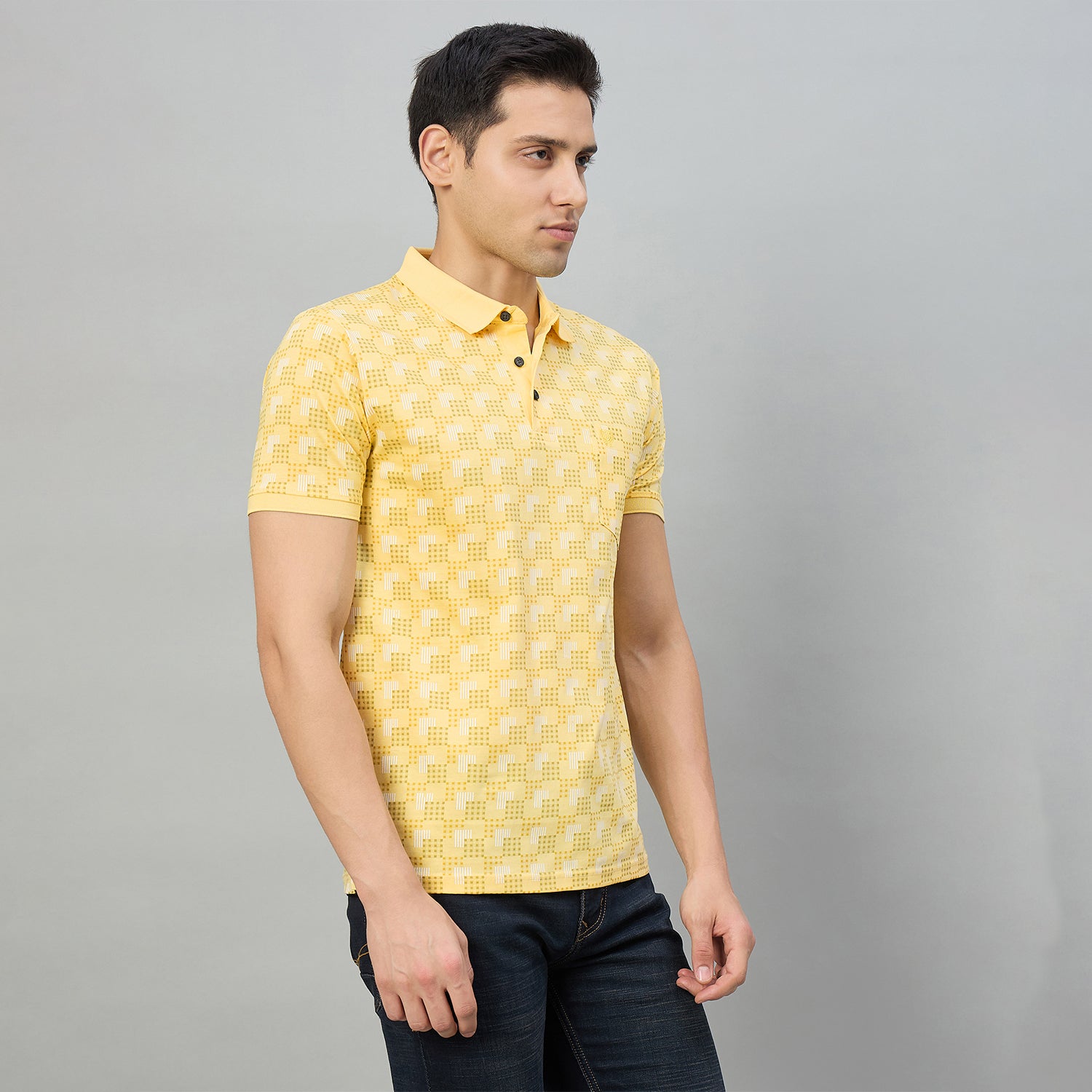 Duke Men Half Sleeve Cotton Regular Fit Casual T-shirt (LF7924)