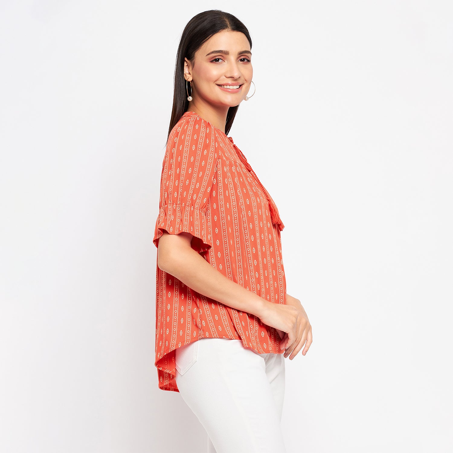 Duke Stardust Women Half Sleeve Printed Tunic (SDX4108)