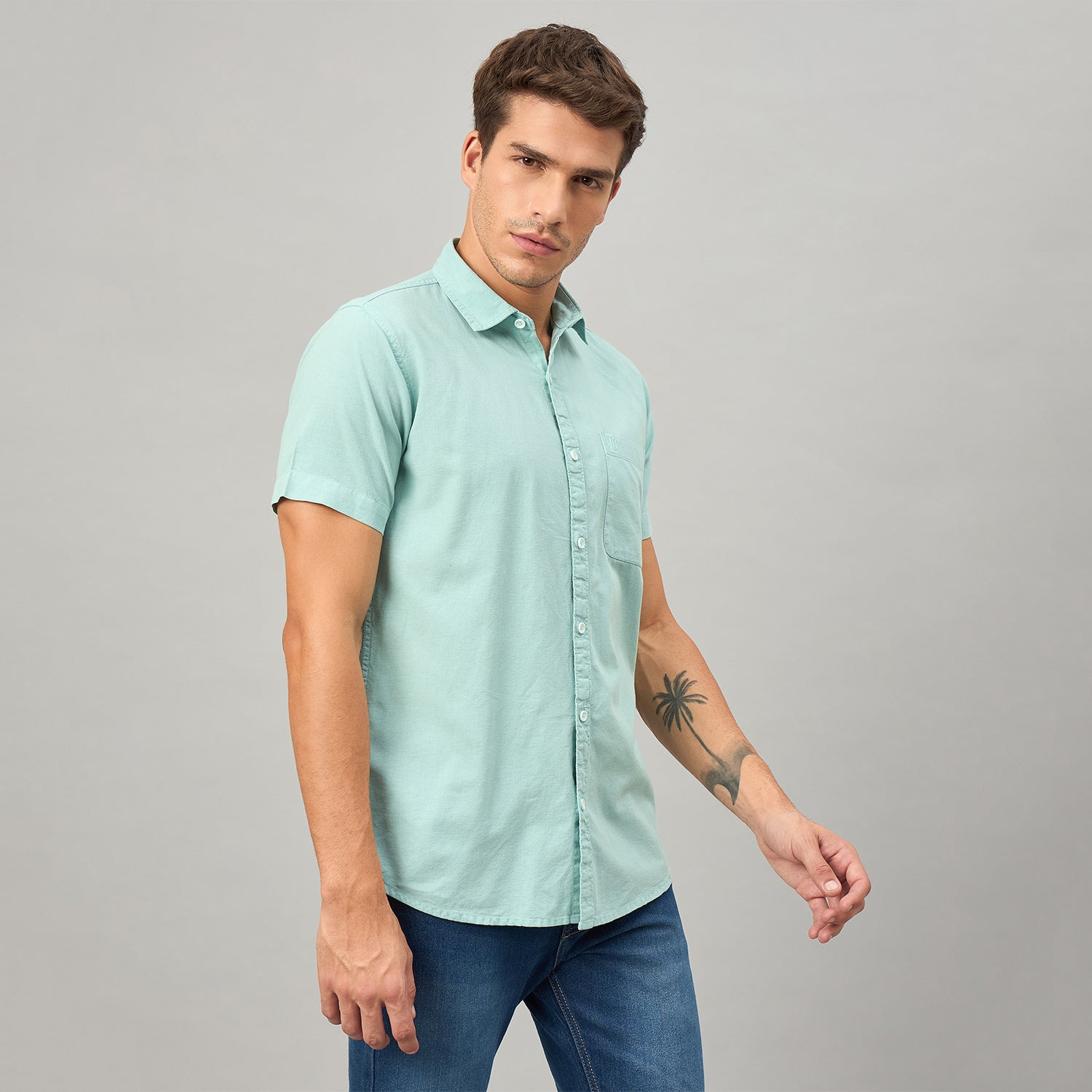 Duke Urban Men Half Sleeve Cotton Shirt (SDO2PLCL)