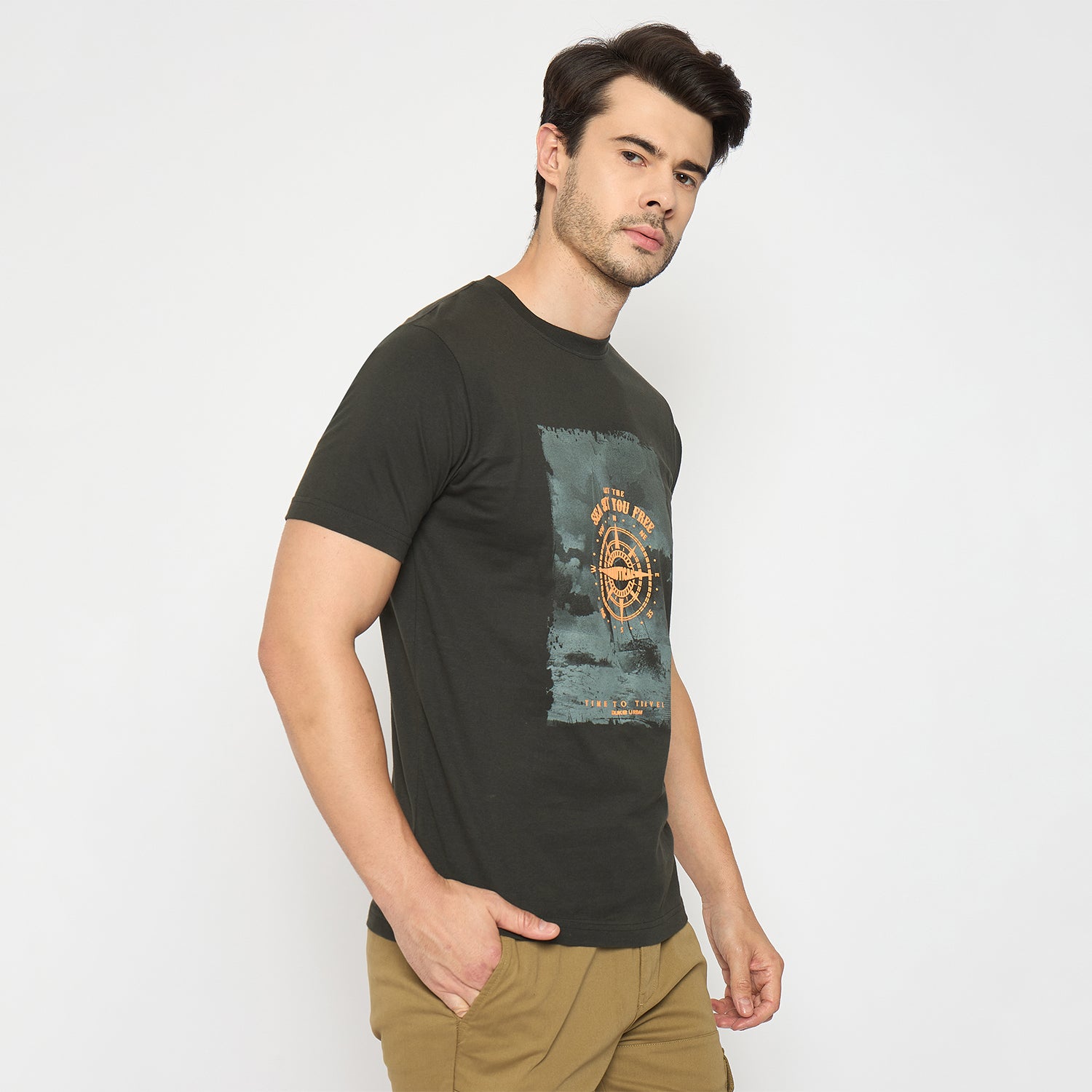 Duke Urban Men Half Sleeve Cotton Tshirt (LF7493)