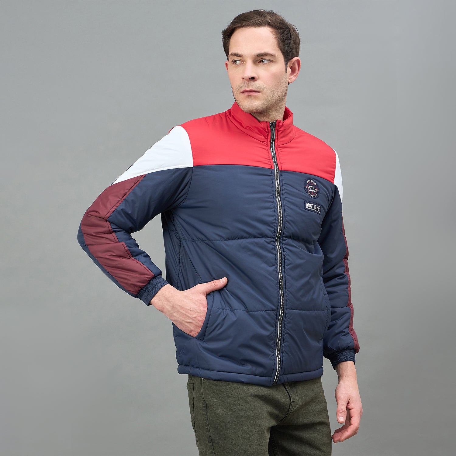 Duke Urban Men Full Sleeve Colorblock Regular Jacket (SDZ3025)