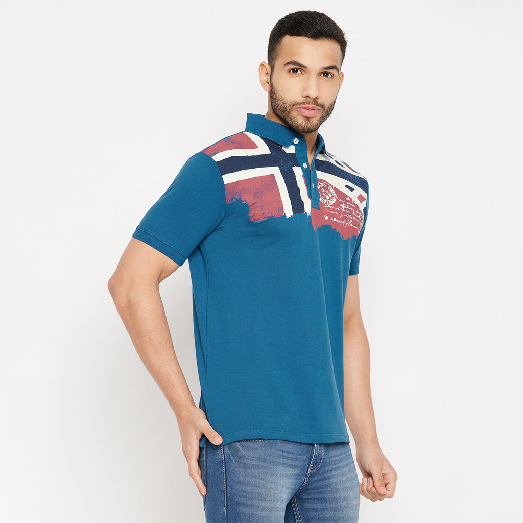 Duke Stardust Men Half Sleeve Polo Neck Cotton T-shirt (3920)