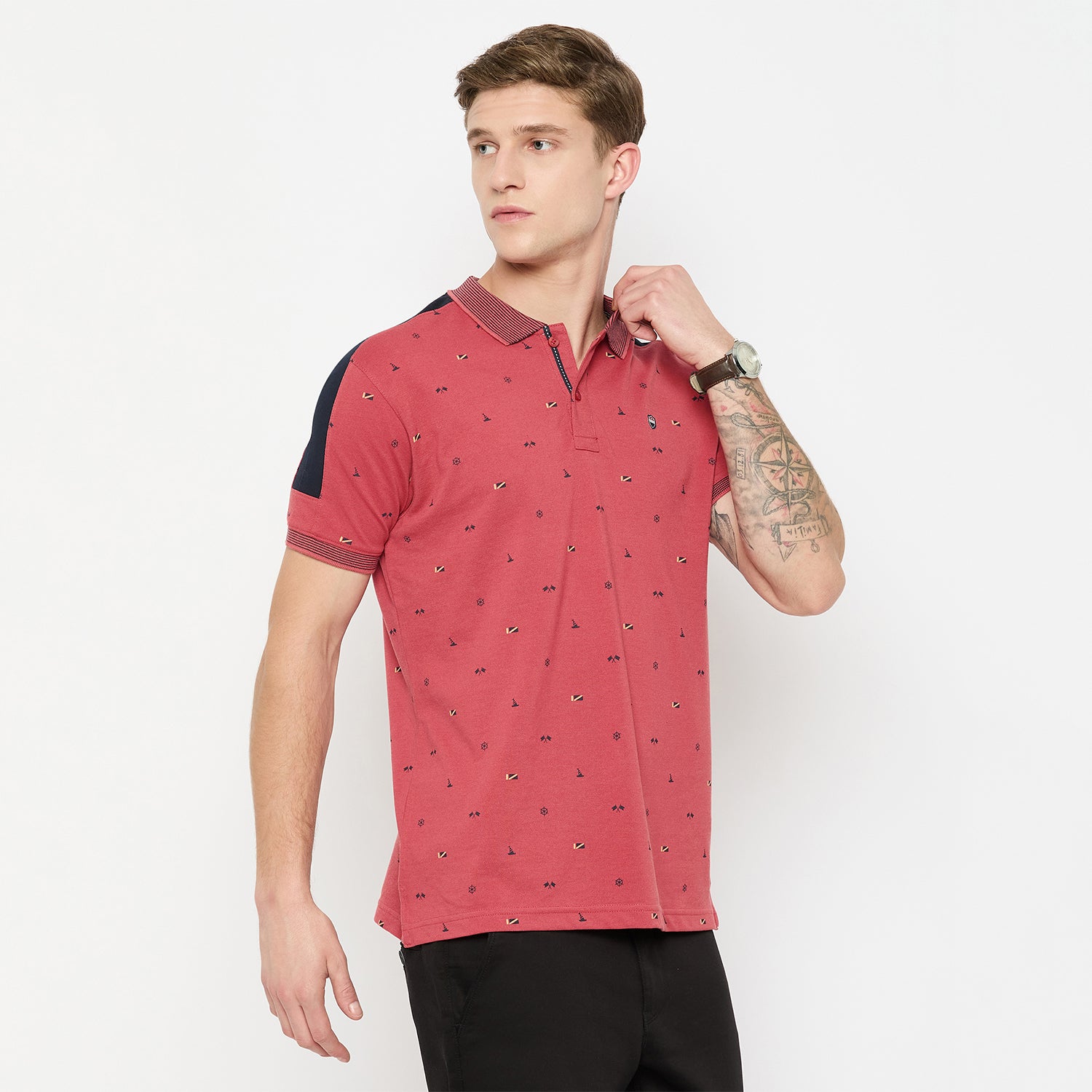 Duke Urban Men Half Sleeve Cotton Tshirt (LF5822)